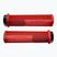 Mânere de ghidon Peaty's Monarch Knurl Thick red