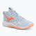 Încălțăminte de volei pentru femei Mizuno Wave Momentum Pro Mid blue finch/lava orange/flamingo coral