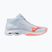 Încălțăminte de volei pentru femei Mizuno Wave Lightning Pro Mid blue finch/lava orange/flamingo coral