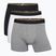 CR7 Basic Trunk boxeri pentru bărbați 3 perechi de pantaloni scurți balck/alb/gri