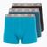 Boxeri pentru bărbați CR7 Basic Trunk 3 perechi black/ green/ light green
