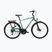 Bicicletă de trekking pentru bărbați KROSS Trans 3.0 green/silver/gloss