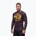 Rashguard cu mânecă lungă pentru bărbați Pitbull Rashguard Logo Palms brown