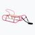Sanie metalică HUMBAKA with backrest and footrests pink