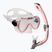 AQUA-SPEED Enzo + Evo set snorkel pentru copii roz 604