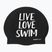 Cască de înot BuddySwim LLS Silicone black