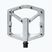 Pedale de bicicletă Crankbrothers Stamp 2 raw silver