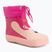 Cizme de cauciuc pentru copii Viking Footwear Alv Barefoot Paw Print roz deschis/magenta