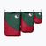 Set de organizatoare Ticket To The Moon Travel Cube Set 3 buc. burgundy/dark green