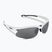 Bliz Motion + S3 ochelari de ciclism cu oglindă alb strălucitor/argintiu fumuriu/argintiu fumuriu