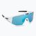 Bliz Vision S3 alb mat alb/albastru fumuriu ochelari de bicicletă multiplu