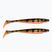 Strike Pro Pig Shad de turneu cu momeală de cauciuc 2 buc negru/aur TEV-SP172M-140