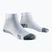 Șosete de alergare pentru bărbați X-Socks Run Discover Ankle alb arctic/gri alb/galben perlat
