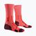 Șosete pentru bărbați X-Socks Trailrun Perform Crew fluo red/namib red