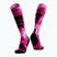 Șosete de schi X-Socks Ski Expert Wild Otc x black/fluo pink