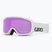 Ochelari de schi Giro Cruz white wordmark/ amber pink