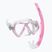Set de snorkeling pentru copii Mares Combo Zephir Junior pink/clear
