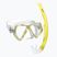 Set de snorkeling pentru copii Mares Combo Zephir Junior yellow/clear
