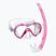 Set de snorkeling pentru copii Mares Combo Seahorse pink/clear