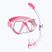 Set de snorkeling  Mares Combo Wahoo Neon pink/white/clear