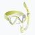 Set de snorkeling pentru copii Mares Combo Pirate Neon yellow/white/clear 411788SF