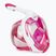 Mască integrală de snorkeling SEAC Magica white/pink