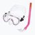 Set de snorkelling pentru copii SEAC Marina Bis Set pink