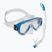 Cressi Ondina kit de snorkel pentru copii + mască Top + snorkel albastru transparent DM1010132