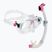 Set de scufundare Cressi Marea + Seal Dry Jr clear/pink