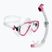 Set de scufundări Cressi Estrella + Seal Dry clear/pink