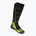 Șosete de schi Mico Medium Weight Superthermo Natural Marino Ski nero/giallo fluo