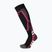 Șosete de schi pentru copii Mico Medium Weight Warm Control Ski nero/fucsia