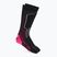Șosete de schi pentru femei Mico Medium Weight Warm Control Ski nero/fucsia fluo