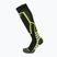 Șosete de schi pentru copii Mico Medium Weight Warm Control Ski nero giallo fluo