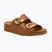 Șlapi de damă Scholl Montery 2 Straps Ad Med cognac