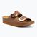 Șlapi de damă Scholl Montery 2 Straps Ad Med cognac
