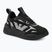 EA7 Emporio Armani Ace Runner triplu negru/argintiu pantofi Emporio Armani Ace Runner triplu negru/argintiu