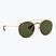 Ochelari de soare Ray-Ban Round Double Bridge arista gold/green g-15