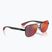 Ochelari de soare Ray-Ban Rb8336M Scuderia matt black/dark grey mirror blue/red