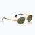 Ochelari de soare Ray-Ban RB3774D arista gold/dark green polarized