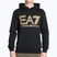 EA7 Emporio Armani Emporio Armani Train Logo Series Oversize Logo Hoodie Coft negru pentru bărbați