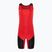 Combinezon pentru bărbați Nike Weightlifting Singlet scarlet/black