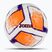 Minge de fotbal Joma Dali II white/fluor orange/purple mărime 3