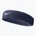 Bentiță de cap Nike Swoosh Headband obsidian/white