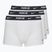 Boxeri pentru bărbați Nike Everyday Cotton Stretch Trunk 3 perechi  white