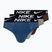 Slipuri pentru bărbați Nike Essential Micro Boxer Brief 3 pary grey/court blue/dark red