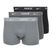 Boxeri pentru bărbați Nike Everyday Cotton Stretch Trunk 3 perechi black/iron gry/cool grey high shine textured wb