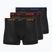 Boxeri pentru bărbați Nike Everyday Cotton Stretch Trunk 3 perechi black lig crim/des och/deep night logo waistband