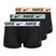 Boxeri bărbați Nike Dri-FIT Trunk 3 perechi licorice