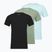 Tricou pentru bărbați Calvin Klein LV00NB4185 Crew Neck 3 pcs. black in sea spray emb/sea spray in
